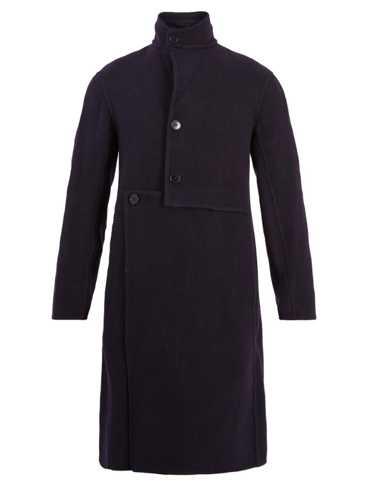 J.w.anderson Asymmetric Wool And Cashmere-blend Coat