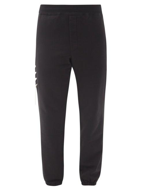 Matchesfashion.com Craig Green - Drawstring-panel Cotton-jersey Track Pants - Mens - Black Cream