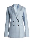 Gabriela Hearst Themis Checked Silk And Wool-blend Jacket