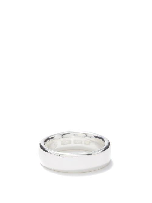 All Blues - Tire Sterling-silver Ring - Mens - Silver