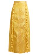 The Vampire's Wife Tee Pee Medici-jacquard Silk Skirt