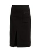 Matchesfashion.com Kwaidan Editions - Patch Pocket Double Faced Crepe Pencil Skirt - Womens - Black