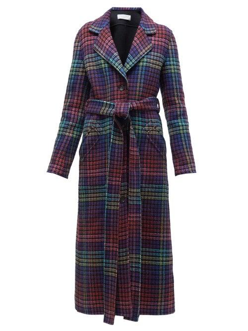 Matchesfashion.com Gabriela Hearst - William Single Breasted Checked Cashmere Coat - Womens - Multi