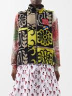 Chopova Lowena - Zipped Recycled-fibre Fleece Gilet - Womens - Black Multi