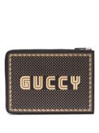 Matchesfashion.com Gucci - Magnetismo Print Leather Pouch - Mens - Black