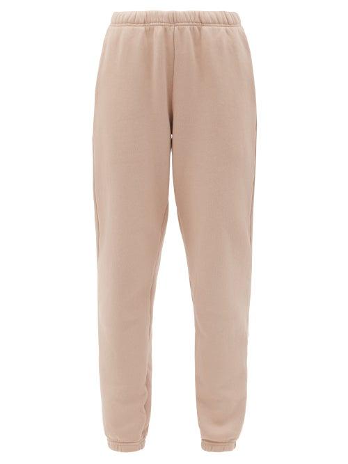 Matchesfashion.com Les Tien - Cotton-jersey Loopback Sweatpants - Womens - Light Pink