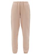 Matchesfashion.com Les Tien - Cotton-jersey Loopback Sweatpants - Womens - Light Pink