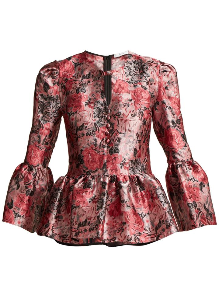 Erdem Demetria Jacquard Blouse
