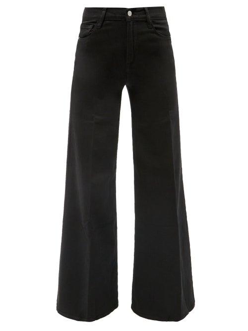 Ladies Rtw Frame - Le Palazzo Wide-leg Jeans - Womens - Black