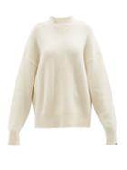 Extreme Cashmere - No. 205 Him V-neck Stretch-cashmere Sweater - Womens - Cream