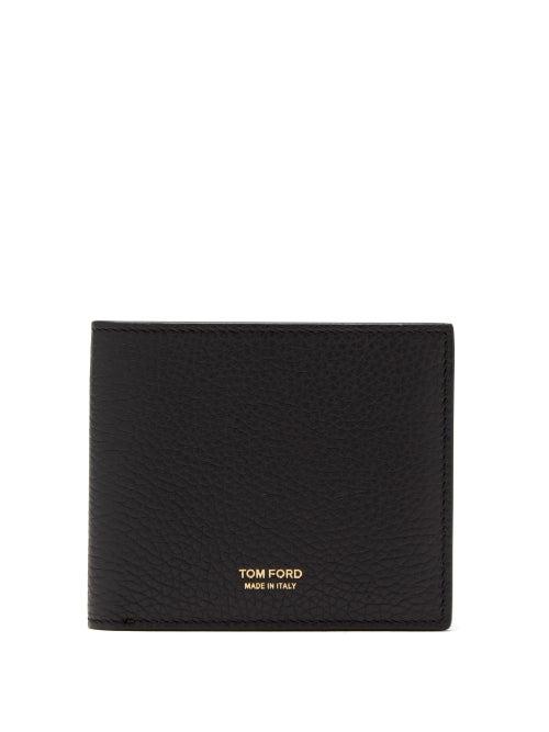 Mens Accessories Tom Ford - T-line Grained-leather Bifold Wallet - Mens - Black