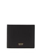 Mens Accessories Tom Ford - T-line Grained-leather Bifold Wallet - Mens - Black