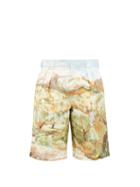 Matchesfashion.com Jacquemus - Costume Landscape-print Cotton Shorts - Mens - Multi