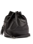 Matchesfashion.com Hunting Season - Drawstring Leather Bucket Bag - Womens - Black