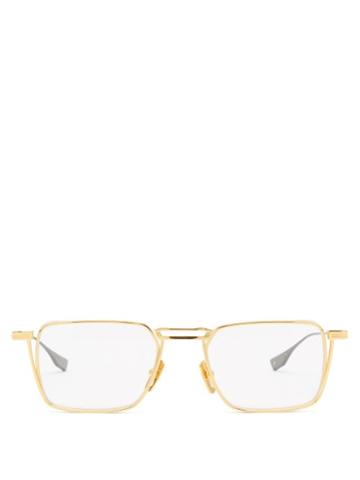 Dita Eyewear - Lindstrum Square 14kt Gold-plated Titanium Glasses - Mens - Gold