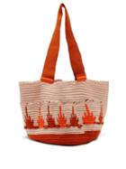 Matchesfashion.com Sophie Anderson - Hoyas Woven Tote Bag - Womens - Orange Multi