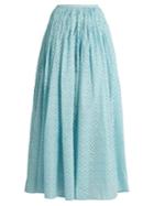 Thierry Colson Grisette Fil Coup Silk-gauze Skirt