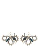 Matchesfashion.com Erdem - Crystal-embellished Earrings - Womens - Blue