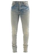 Matchesfashion.com Amiri - Stack Low-rise Skinny-leg Jeans - Mens - Blue
