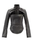 16arlington - Paria Cutout Leather Top - Womens - Black