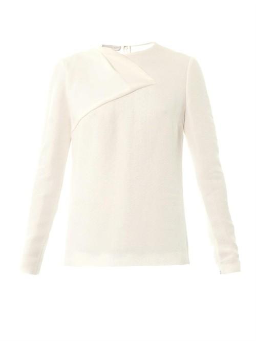 Stella Mccartney Kristina Snake-effect Jacquard Blouse