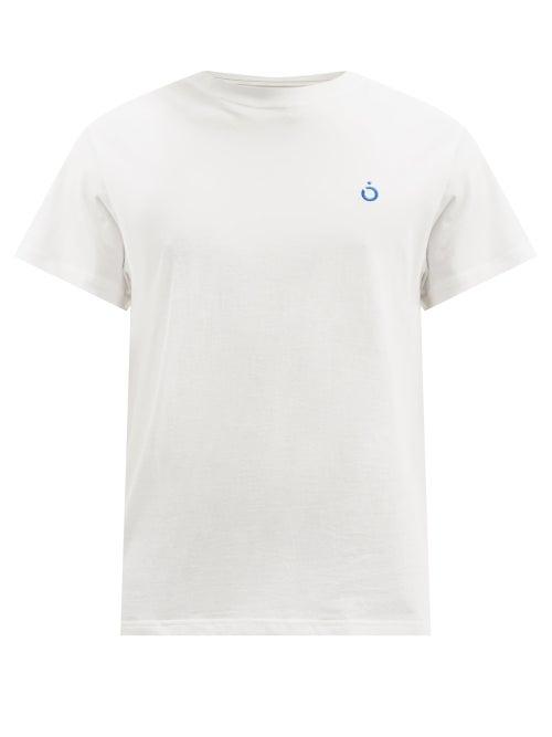 Matchesfashion.com Noma T.d. - Logo-embroidered Cotton-jersey T-shirt - Mens - White