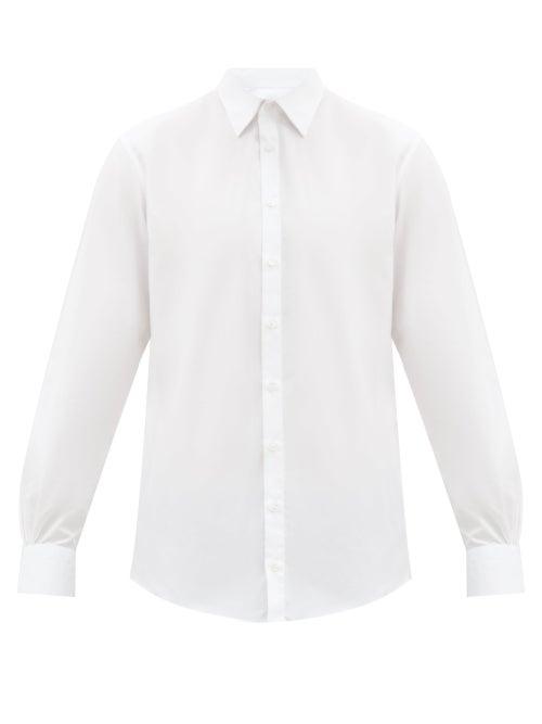 Matchesfashion.com Bourrienne Paris X - Romanesque Bourrienne-cuff Cotton-poplin Shirt - Mens - White