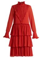 See By Chloé Tiered Ruffle-trimmed Crepe Dress