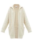 Raey - Recycled-cashmere Crochet Cardigan - Womens - Ivory