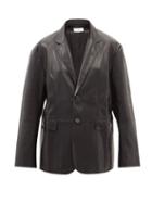 The Frankie Shop - Olympia Faux-leather Blazer - Womens - Black