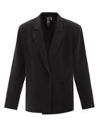 Norma Kamali - Single-breasted Stretch-jersey Jacket - Womens - Black