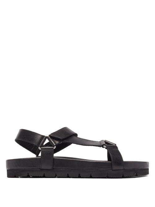Matchesfashion.com Grenson - Lyndon Leather Sandals - Mens - Black