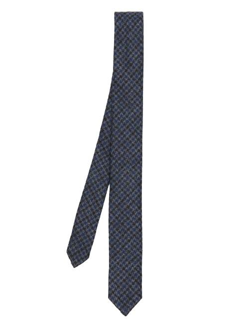 Lanvin Hound's-tooth Check Wool-blend Tie