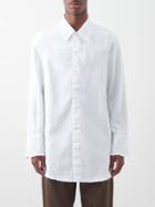 Our Legacy - Big Welding Frayed Cotton-blend Poplin Shirt - Mens - White