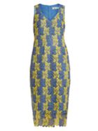 Diane Von Furstenberg Bi-colour Lace Midi Dress