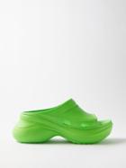 Balenciaga - X Crocs Rubber Slides - Womens - Green