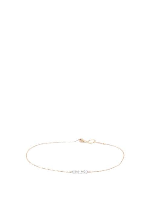 Matchesfashion.com Persee - Danae Diamond & 18kt Gold Bracelet - Womens - Yellow Gold
