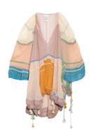 Chloé Tassel-trimmed Ruffled Silk-crepe Dress