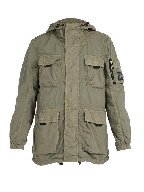 Matchesfashion.com Belstaff - Pallington Double Layered Lightweight Jacket - Mens - Dark Green