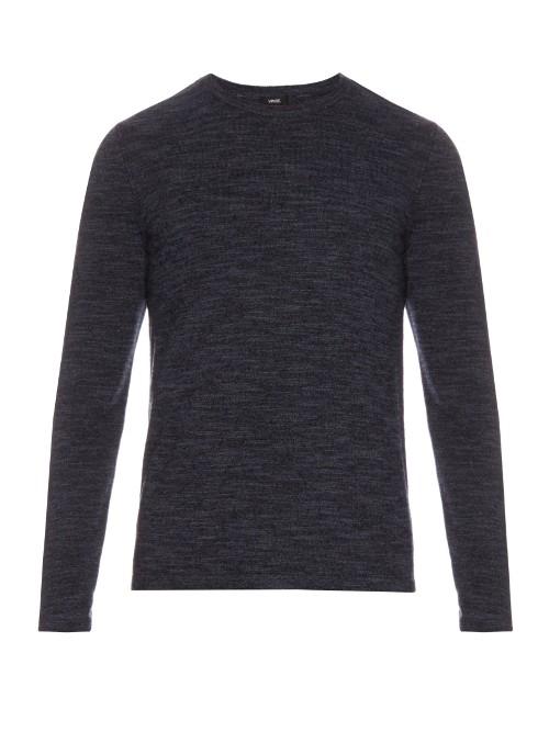 Vince Crew-neck Wool And Cashmere-blend Sweater