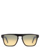 Matchesfashion.com L.g.r Sunglasses - Luanda Ii Square Acetate Sunglasses - Mens - Black