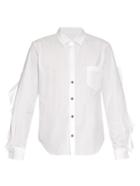 Toga Ruffle-trimmed Cotton-poplin Shirt
