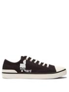 Matchesfashion.com Isabel Marant - Binkooh Logo Print Canvas Trainers - Mens - Black Multi