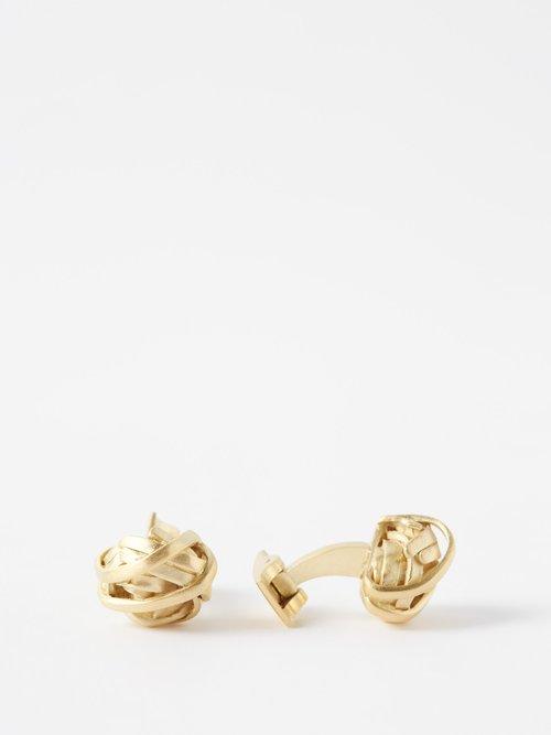 Completedworks - Wraparound 14kt Gold-vermeil Cufflinks - Mens - Gold