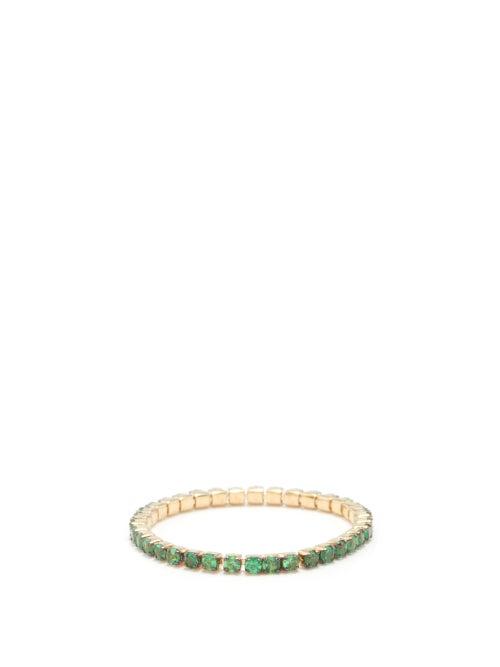 Shay - Thread Garnet & 18kt Gold Ring - Womens - Yellow Gold