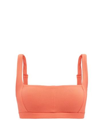 Cossie + Co - The Jessica Square-neck Bikini Top - Womens - Coral