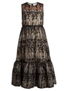 Huishan Zhang Evelia Embroidered Sleeveless Dress