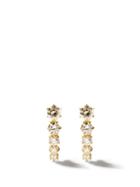Matchesfashion.com Jade Trau - Ara Diamond & 18kt Gold Earrings - Womens - Yellow Gold