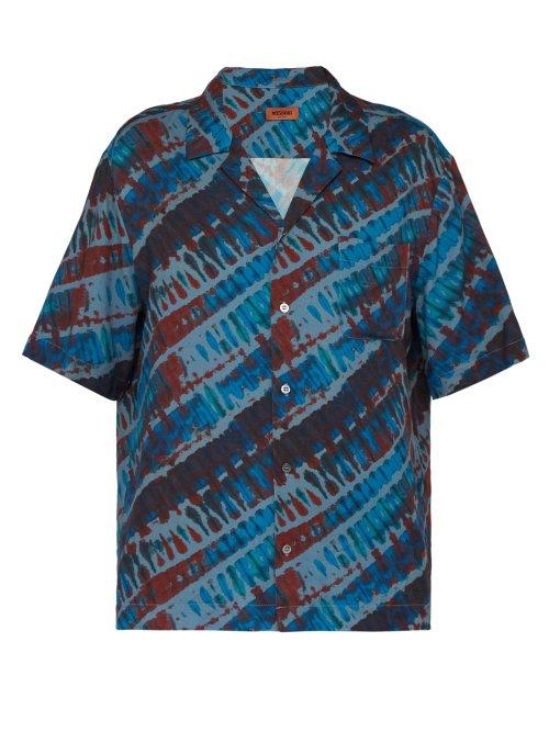 Matchesfashion.com Missoni - Tie Dye Print Shirt - Mens - Blue