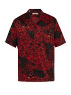 Matchesfashion.com Givenchy - Monster Print Cotton Shirt - Mens - Black Red